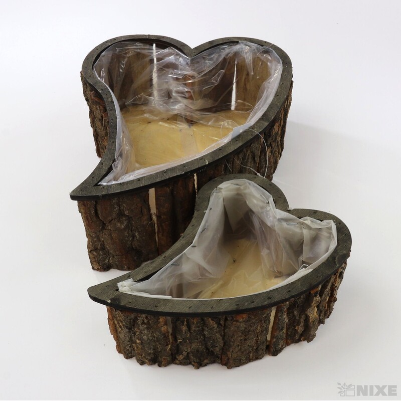 OBAL SRDCE KŮRA 28x10cm 19x8*PŘÍRODNÍ