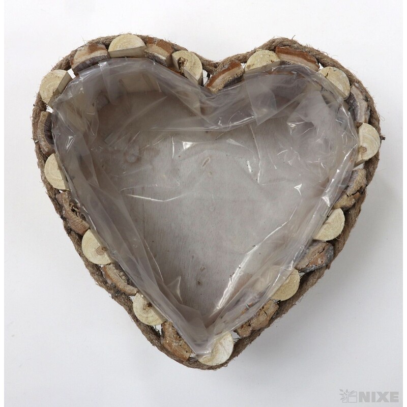 SRDCE DŘEVO 20x10cm*PŘÍRODNÍ