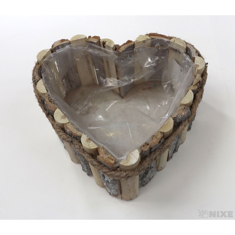 SRDCE DŘEVO 20x10cm*PŘÍRODNÍ