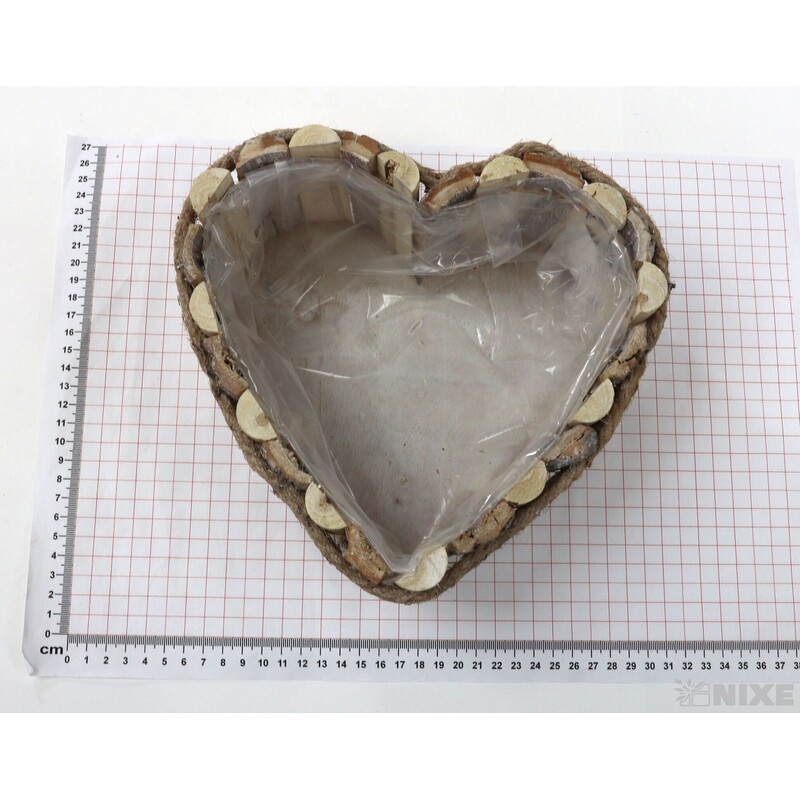 SRDCE DŘEVO 20x10cm*PŘÍRODNÍ