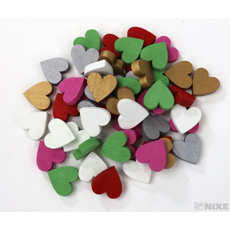 SRDCE 3cm 50ks*MIX BAREV