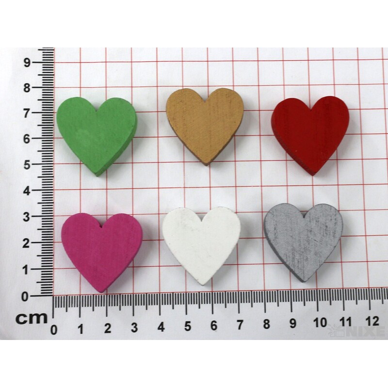 SRDCE 3cm 50ks*MIX BAREV