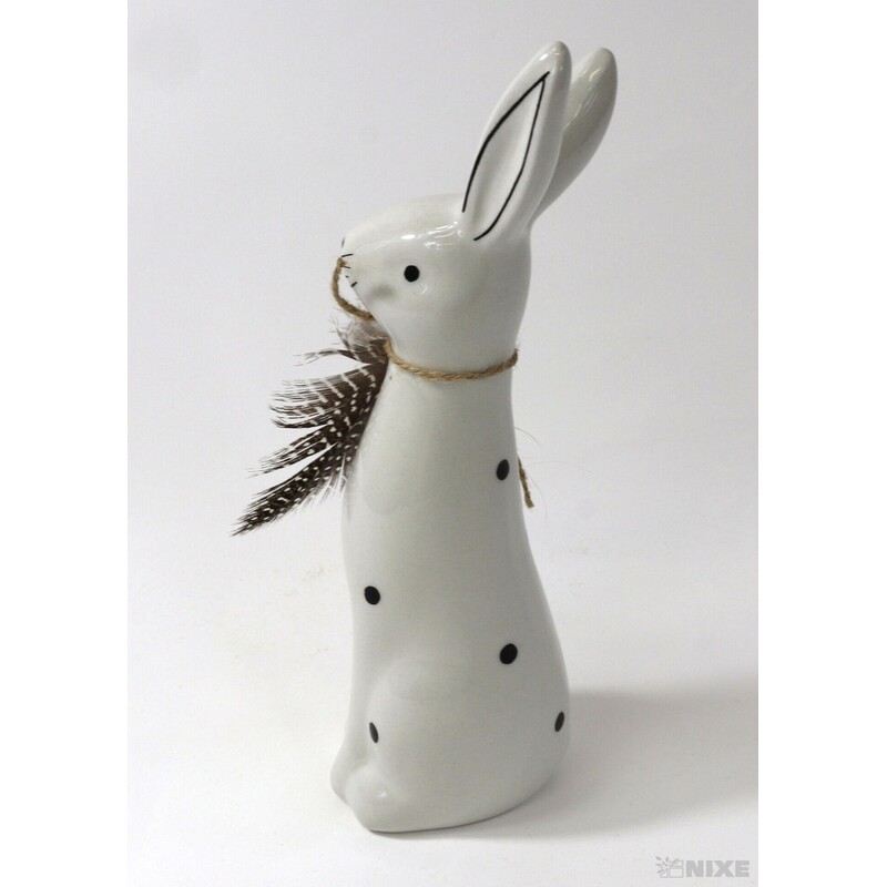 ZAJÍC KERAMIKA 19cm*BÍLÁ