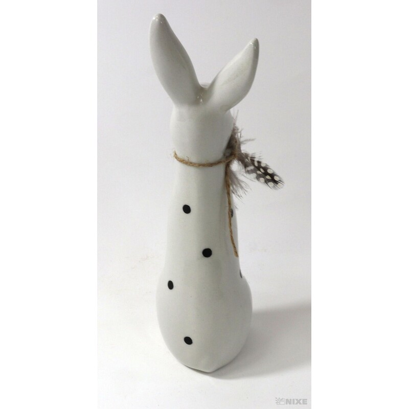 ZAJÍC KERAMIKA 19cm*BÍLÁ