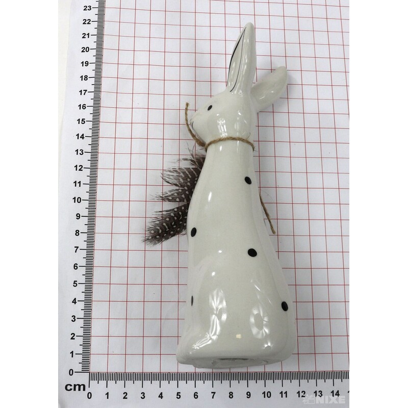 ZAJÍC KERAMIKA 19cm*BÍLÁ