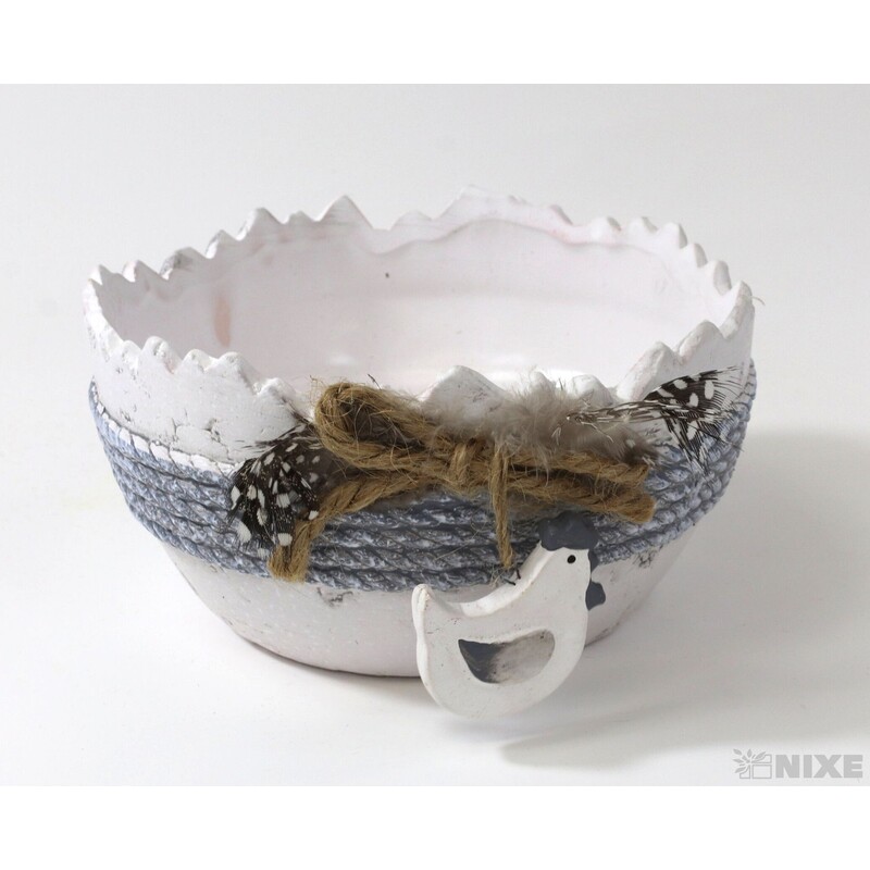 MISKA KERAMIKA 12x6cm*BÍLÁ