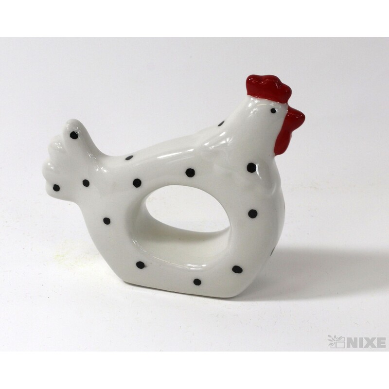 SLEPICE KERAMIKA 8x9cm*BÍLÁ