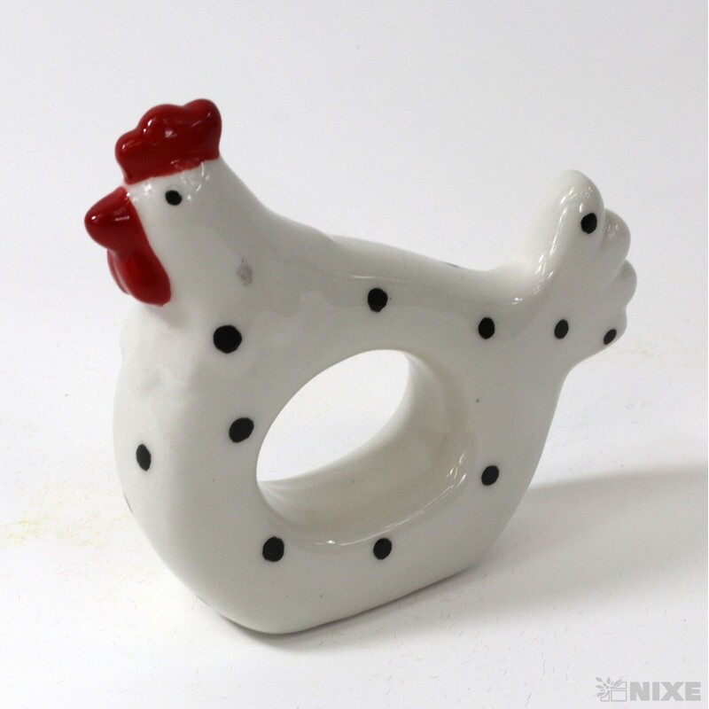 SLEPICE KERAMIKA 8x9cm*BÍLÁ