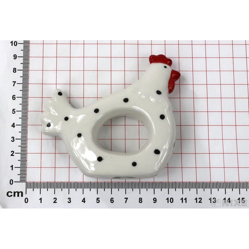 SLEPICE KERAMIKA 8x9cm*BÍLÁ