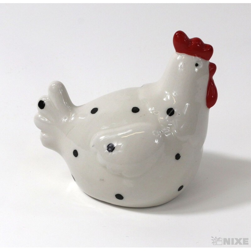 SLEPICE KERAMIKA 8x7cm*BÍLÁ