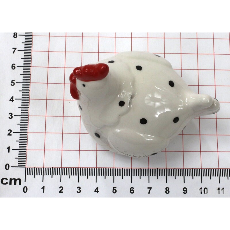 SLEPICE KERAMIKA 8x7cm*BÍLÁ