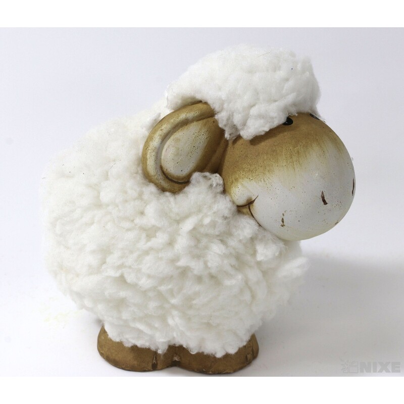 OVEČKA KERAMIKA 10x10cm*BÍLÁ