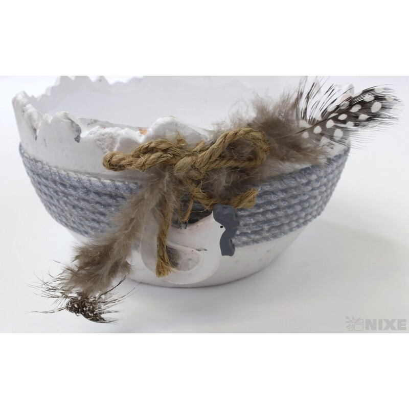 MISKA KERAMIKA pr.16x8cm*BÍLÁ