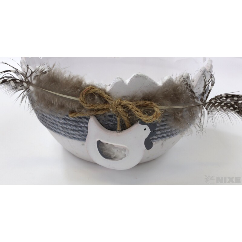 MISKA KERAMIKA pr. 19x11cm*BÍLÁ