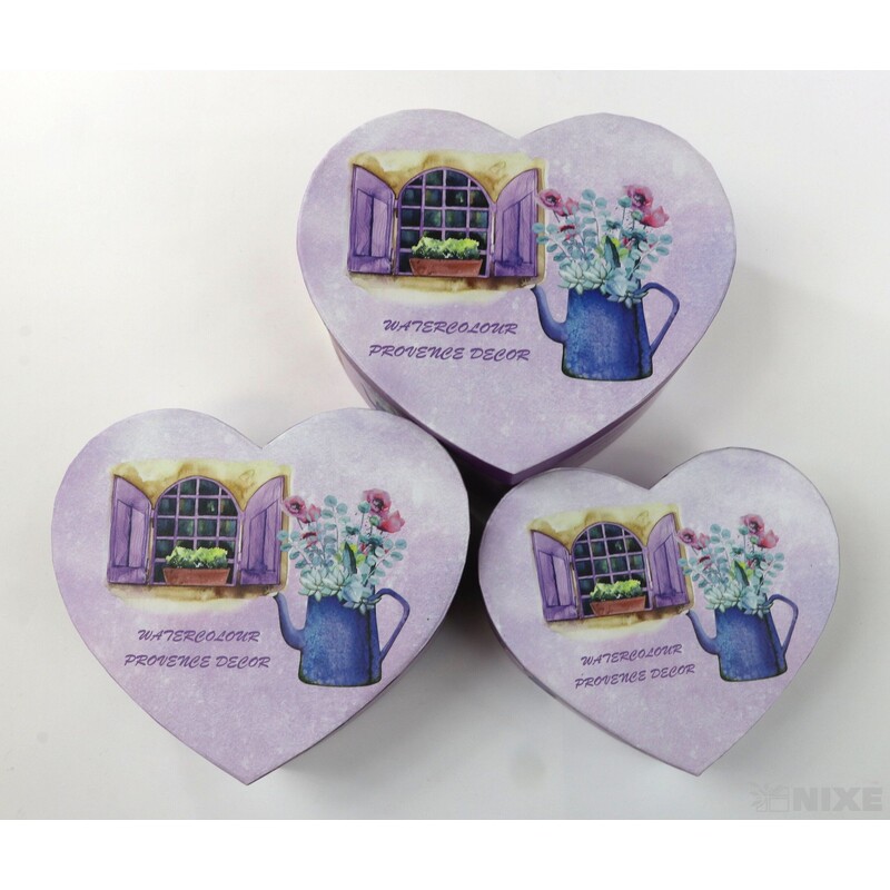 KRABICE SRDCE 20x9cm 19x8 17x6*