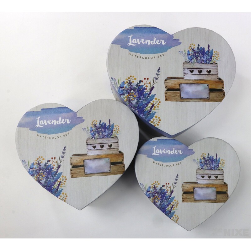 KRABICE SRDCE 20x9cm 19x8 17x6*