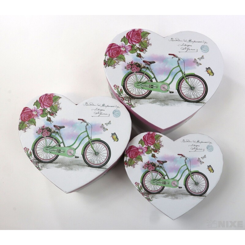 KRABICE SRDCE 20x9cm 19x8 17x6*