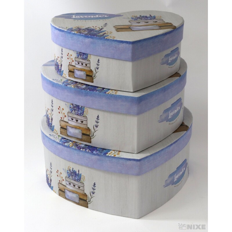 KRABICE SRDCE 20x9cm 19x8 17x6*