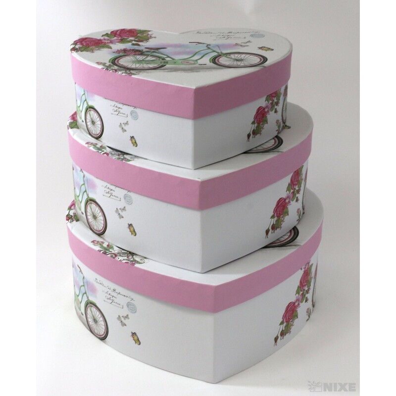 KRABICE SRDCE 20x9cm 19x8 17x6*