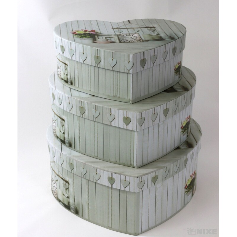 KRABICE SRDCE 20x9cm 19x8 17x6*