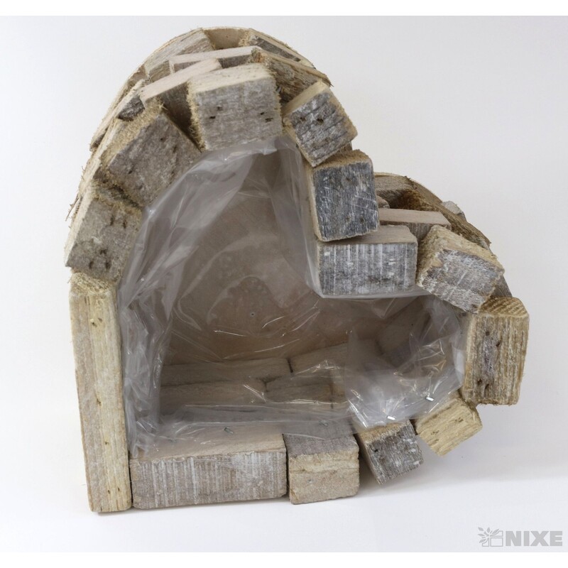 SRDCE DŘEVO 14x9cm*PŘÍRODNÍ