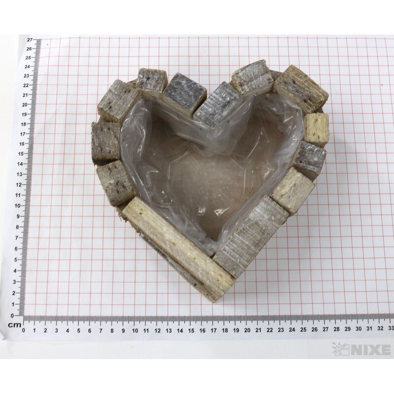 SRDCE DŘEVO 14x9cm*PŘÍRODNÍ