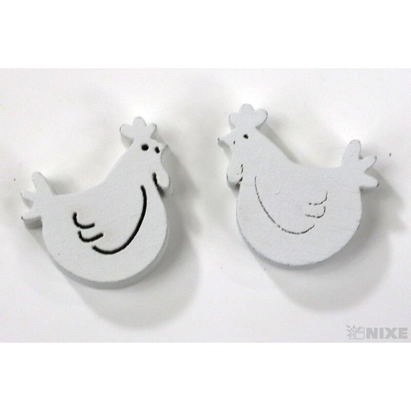 SLEPICE 1,5cm 24ks*BÍLÁ