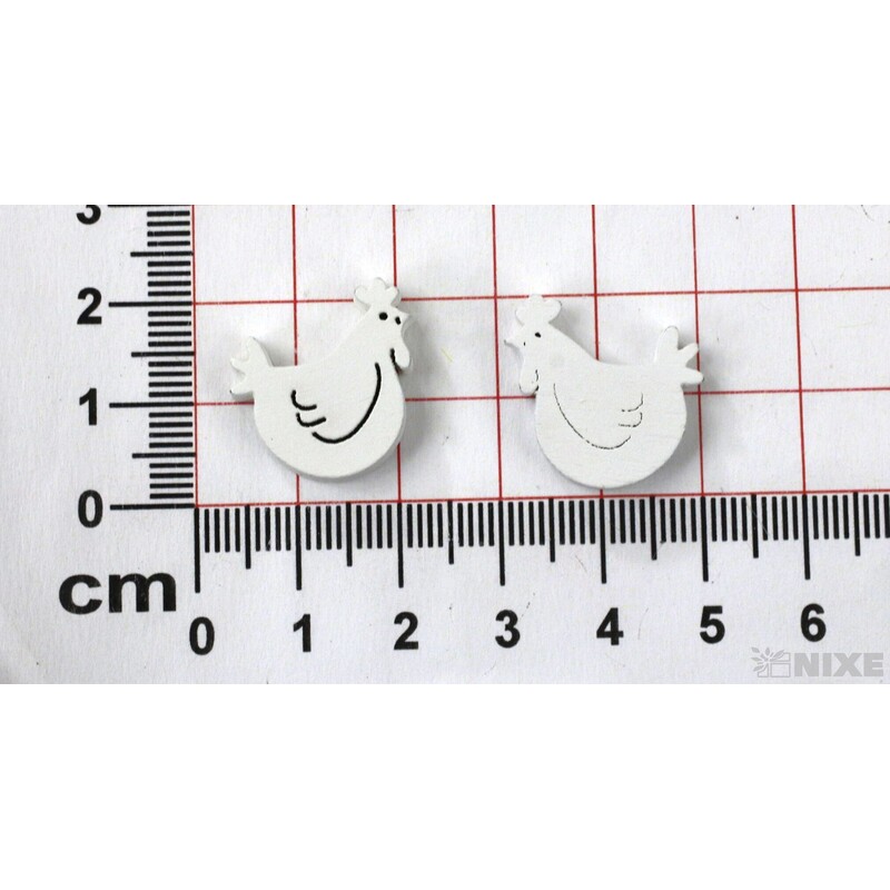 SLEPICE 1,5cm 24ks*BÍLÁ