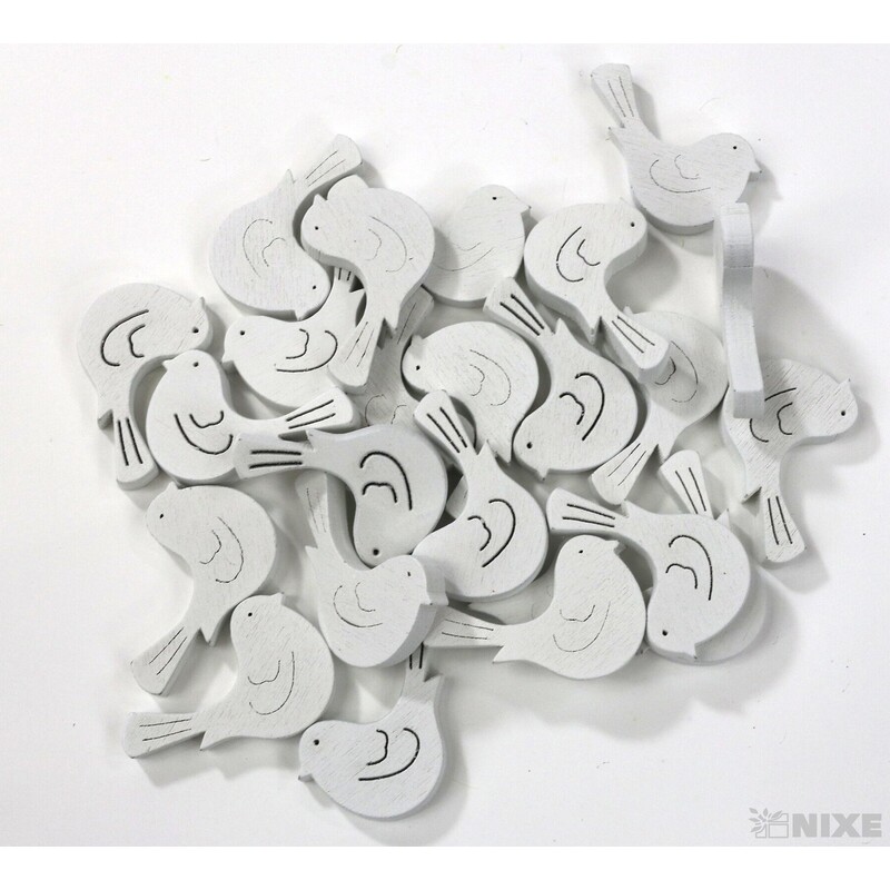 PTÁČEK 3,5cm 24ks*BÍLÁ