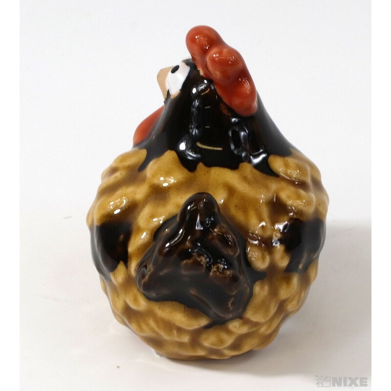 SLEPICE KERAMIKA 6x5cm*HNĚDÁ