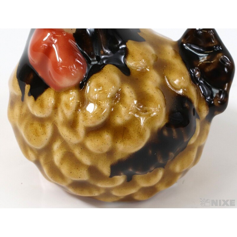 SLEPICE KERAMIKA 6x5cm*HNĚDÁ