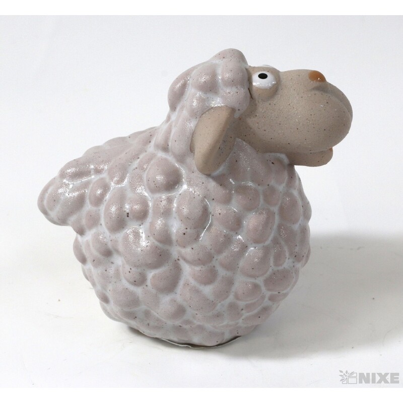 OVEČKA KERAMIKA 7x6cm*BÍLÁ