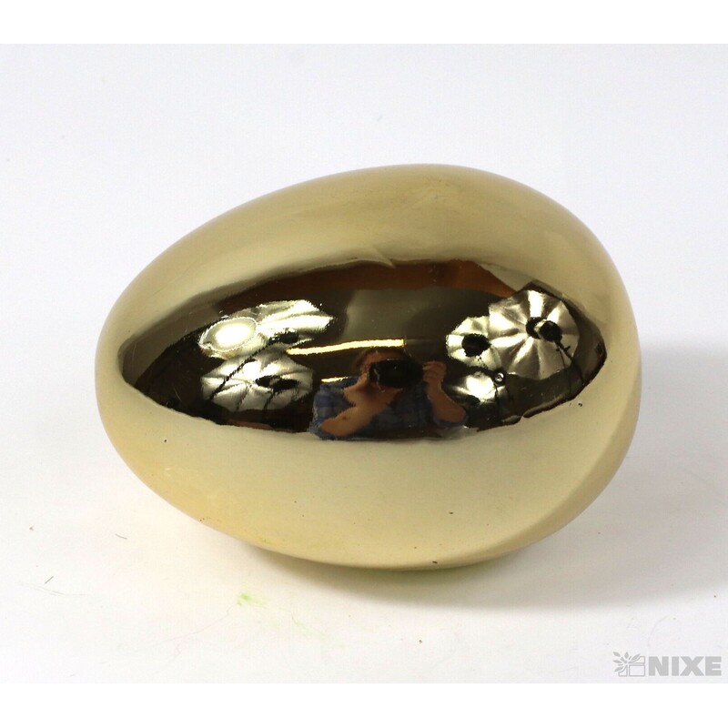 VAJÍČKA KERAMIKA 8x5cm*ZLATÁ