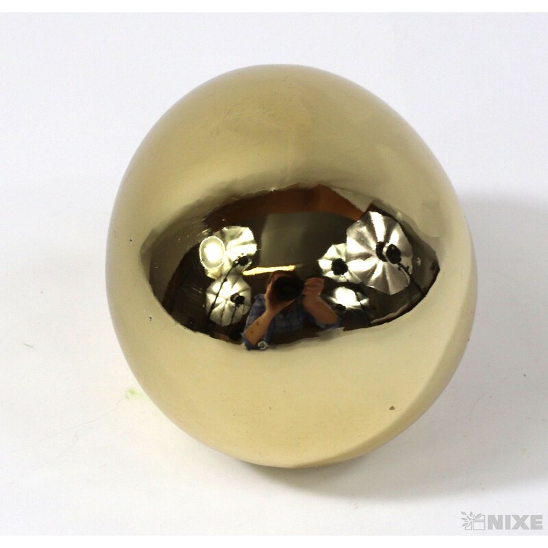 VAJÍČKA KERAMIKA 8x5cm*ZLATÁ