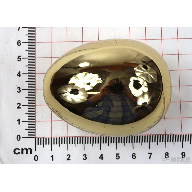 VAJÍČKA KERAMIKA 8x5cm*ZLATÁ