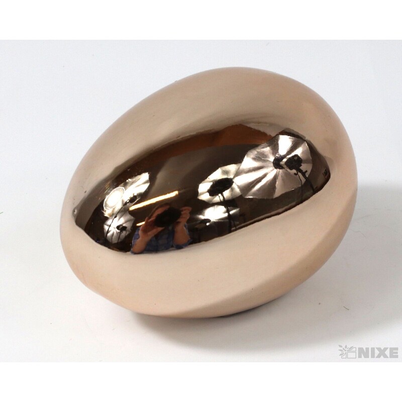 VAJÍČKA KERAMIKA 8x5cm*MĚDENÁ