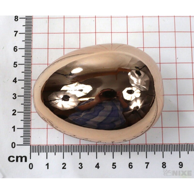 VAJÍČKA KERAMIKA 8x5cm*MĚDENÁ