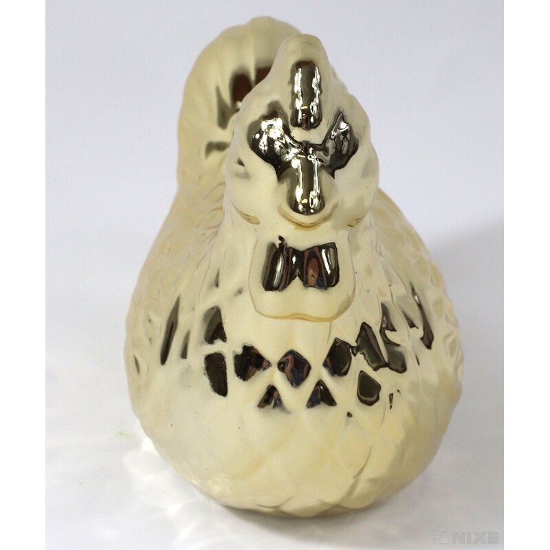 SLEPICE KERAMIKA 14x11cm*ZLATÁ