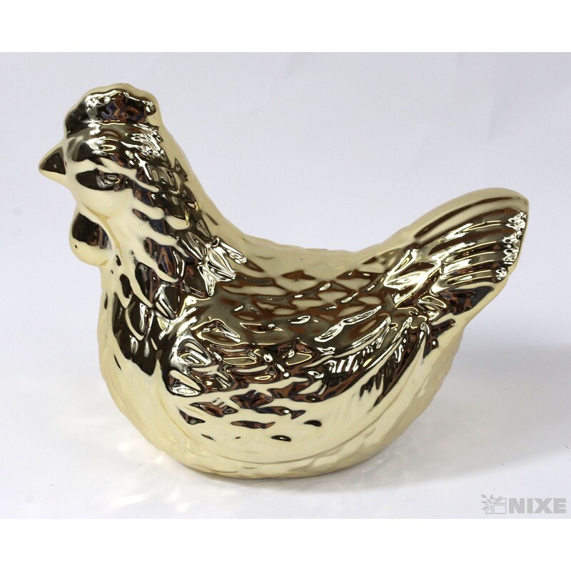 SLEPICE KERAMIKA 14x11cm*ZLATÁ