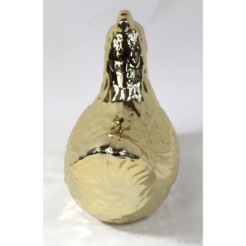 SLEPICE KERAMIKA 14x11cm*ZLATÁ