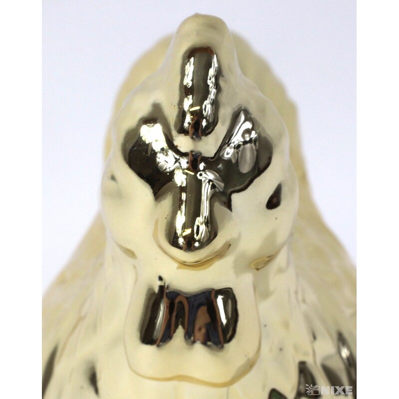 SLEPICE KERAMIKA 14x11cm*ZLATÁ