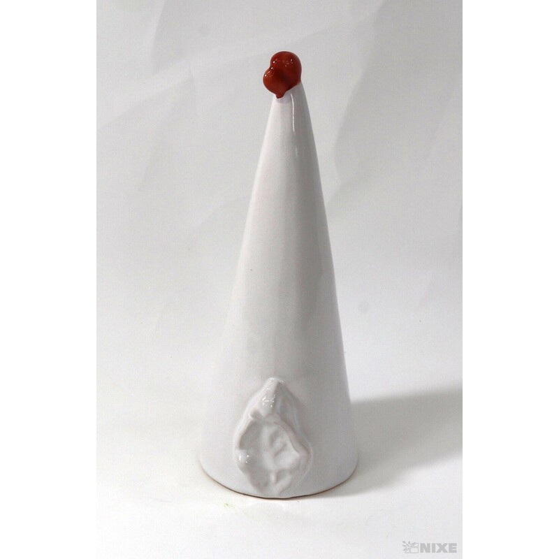 SLEPICE KERAMIKA 6x17cm*BÍLÁ