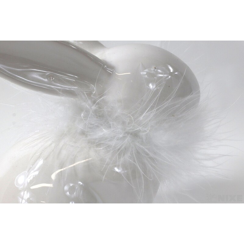 ZAJÍC KERAMIKA 14cm*BÍLÁ