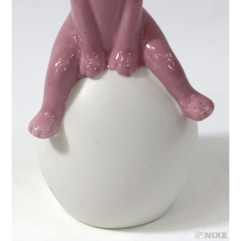 ZAJÍC KERAMIKA 16cm*RŮŽOVÁ