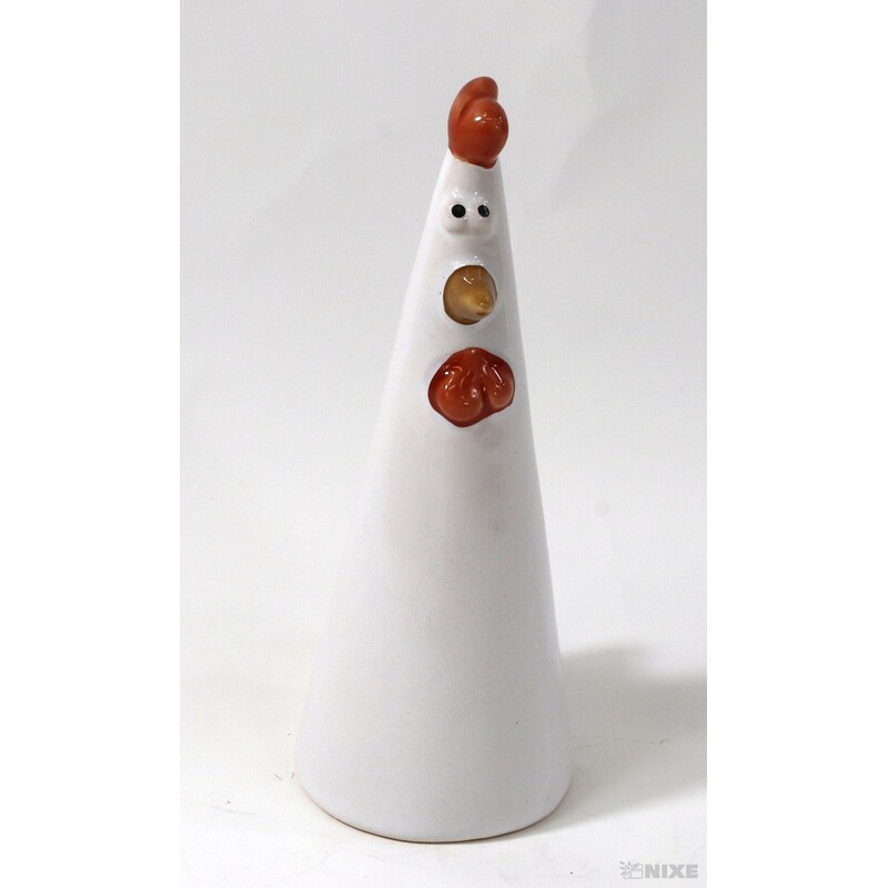 KOHOUT KERAMIKA 13cm*BÍLÁ