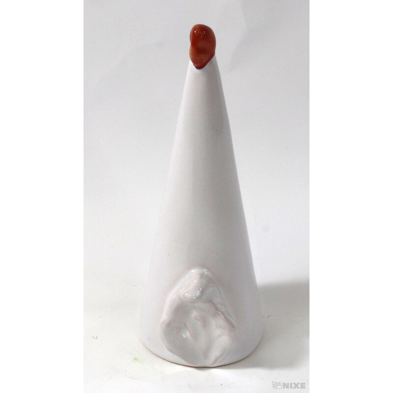 KOHOUT KERAMIKA 13cm*BÍLÁ