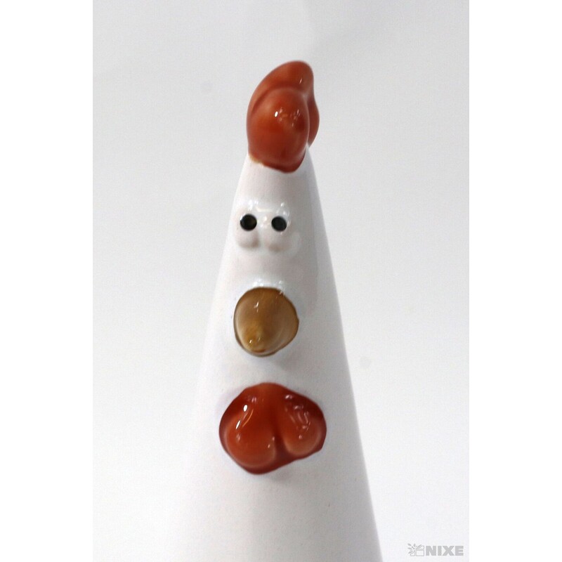 KOHOUT KERAMIKA 13cm*BÍLÁ