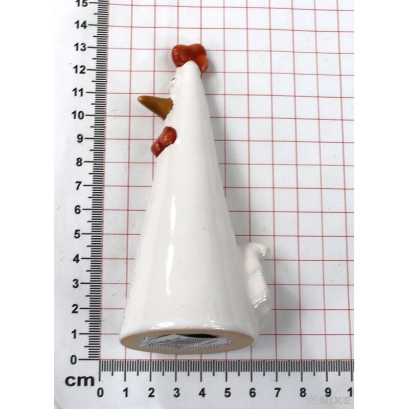 KOHOUT KERAMIKA 13cm*BÍLÁ