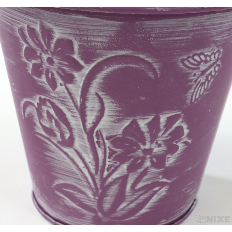 PLECHOVÝ OBAL 11x10cm*RŮŽOVÁ