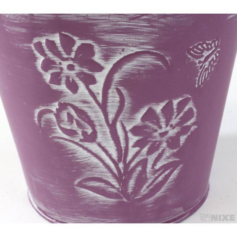 PLECHOVÝ OBAL 13x12cm*RŮŽOVÁ